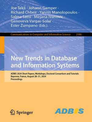 cover image of New Trends in Database and Information Systems